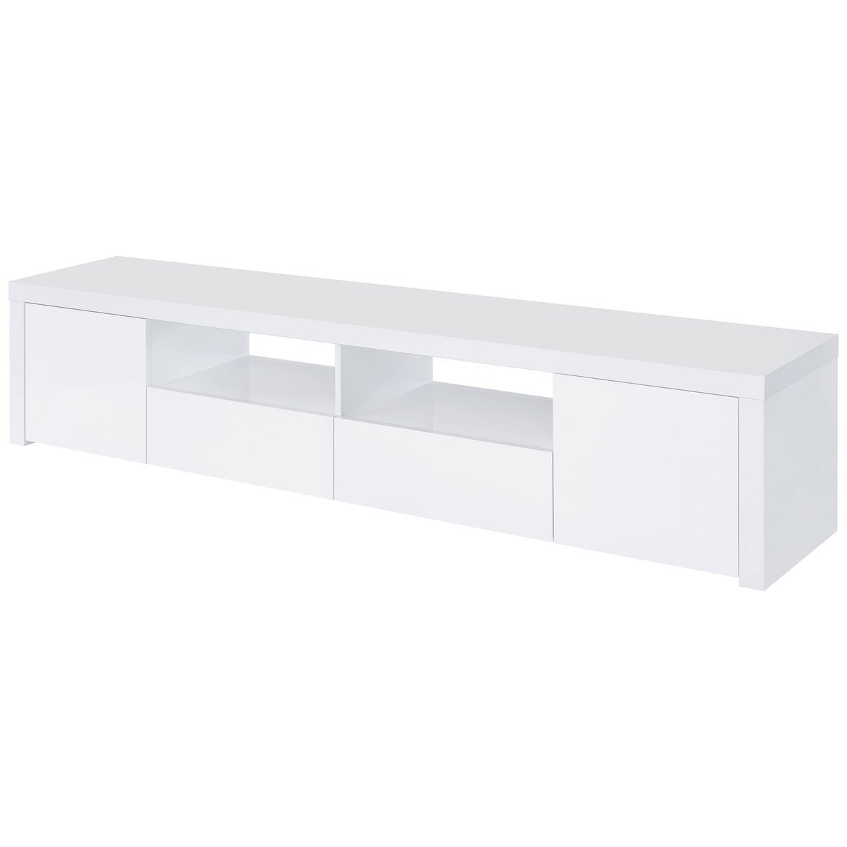 Jude 79-inch TV Stand in White High Gloss