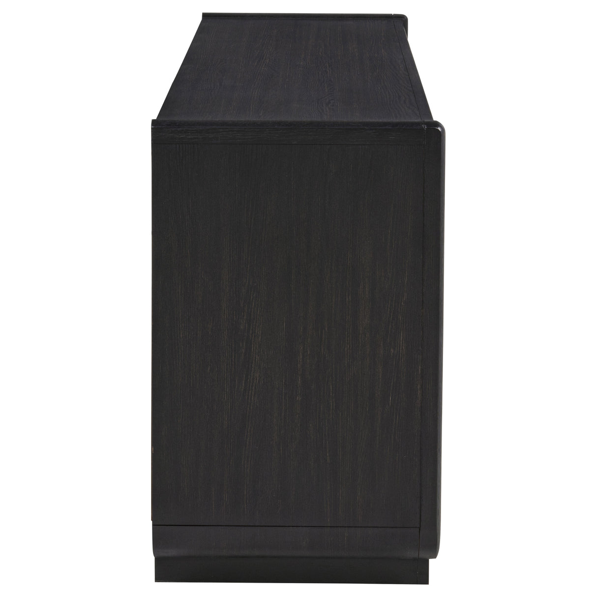 Leandro 72-Inch 4-Door TV Stand - Burnished Black