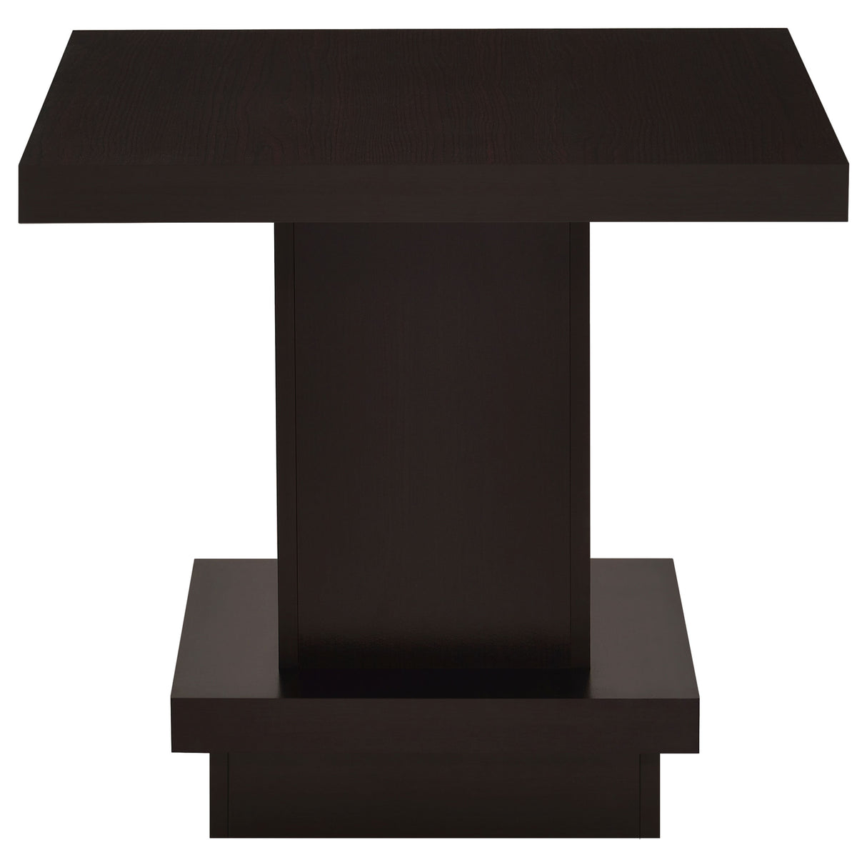 Reston Square Engineered Wood Side Table Cappuccino