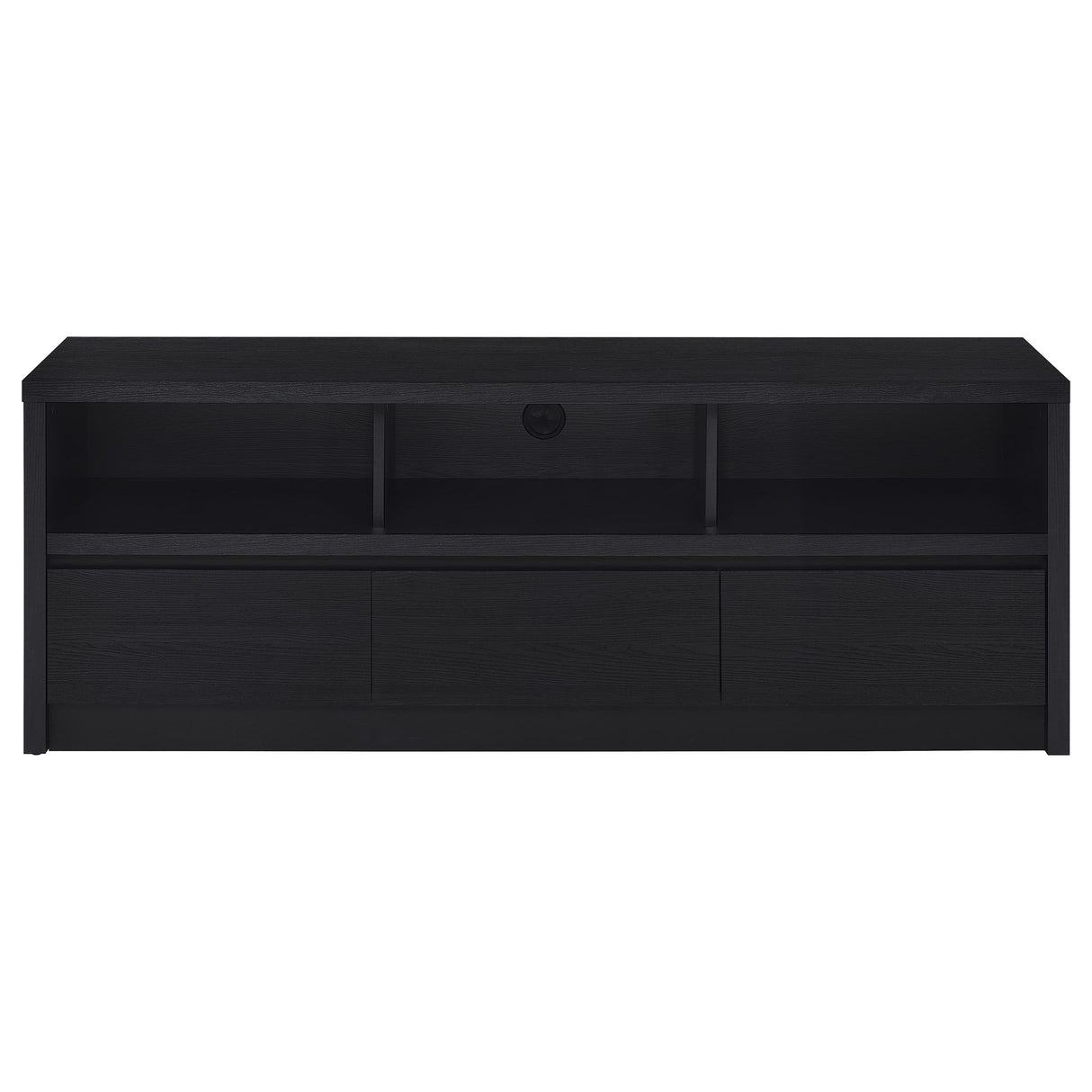 Rutland 59-Inch 3-Drawer TV Stand Media Console Black