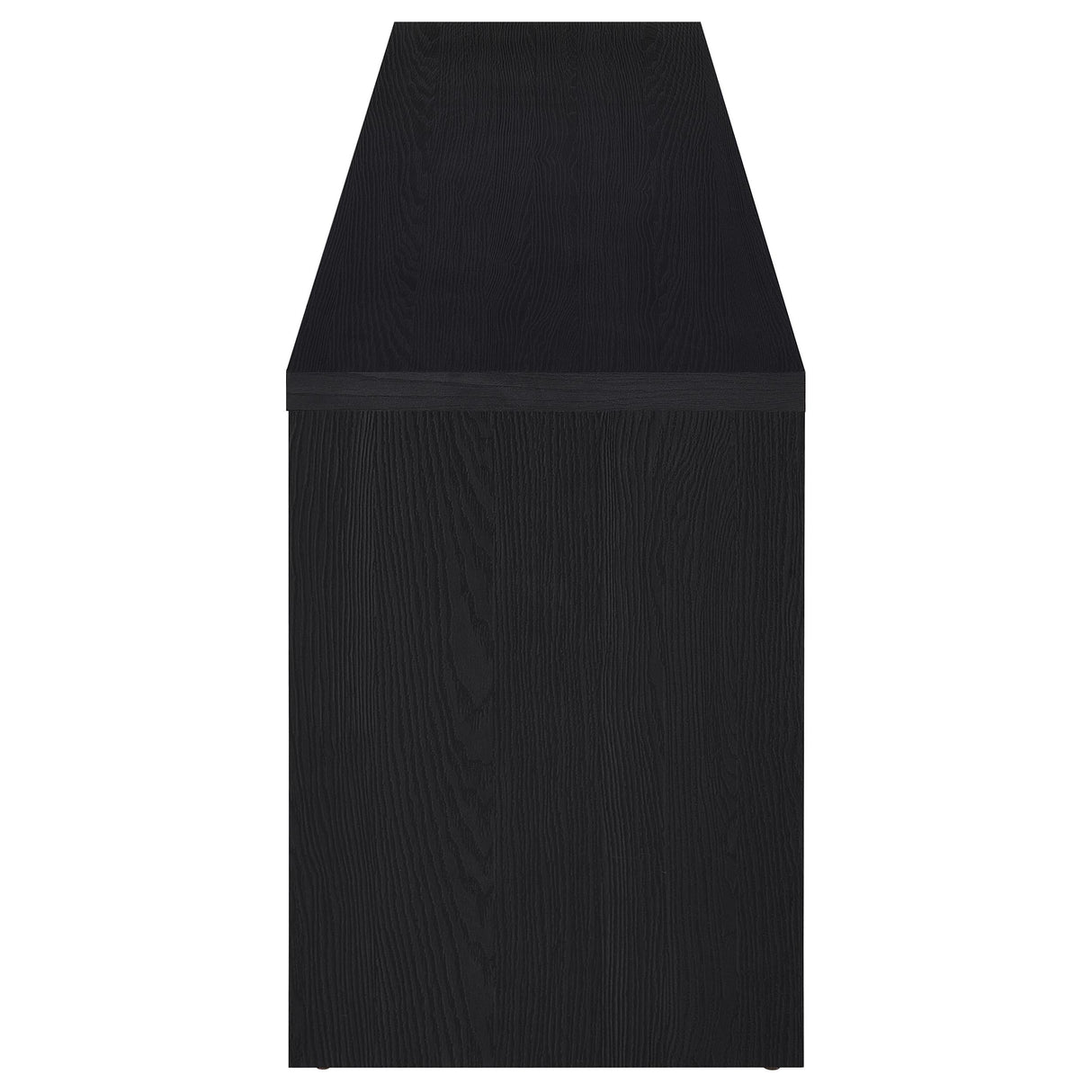 Rutland 78-Inch Black TV Stand with 3 Drawers