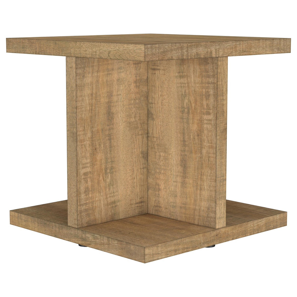Cortona Square Mango Wood End Table with Storage