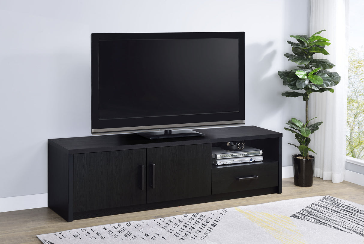 Murray 70-Inch 2-Door TV Stand Media Console, Black