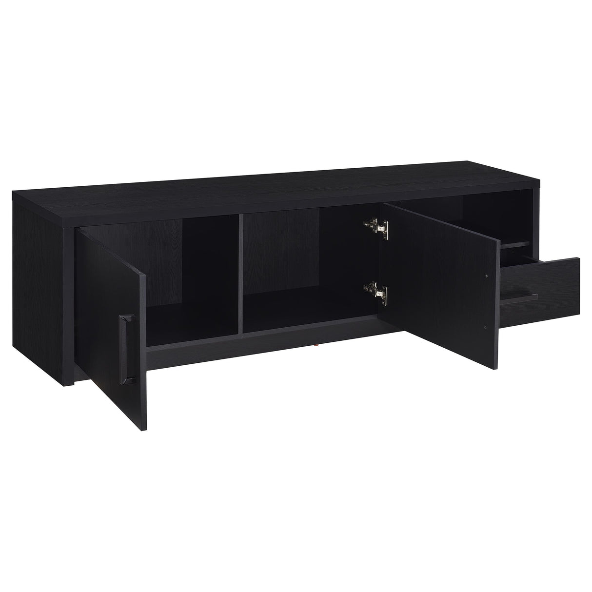 Murray 70-Inch 2-Door TV Stand Media Console, Black