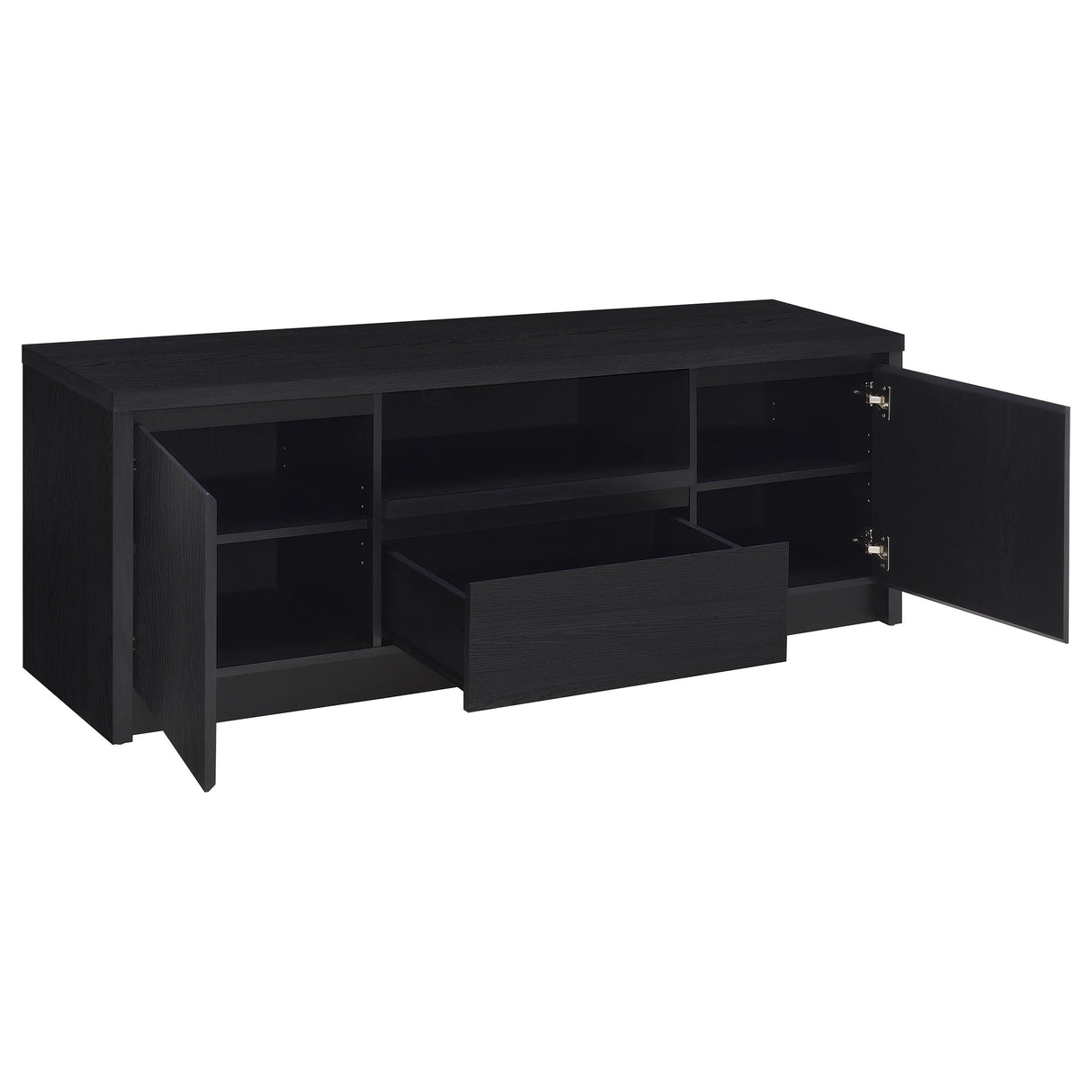 Winfield 3-Piece Entertainment Center 60-Inch TV Stand Black