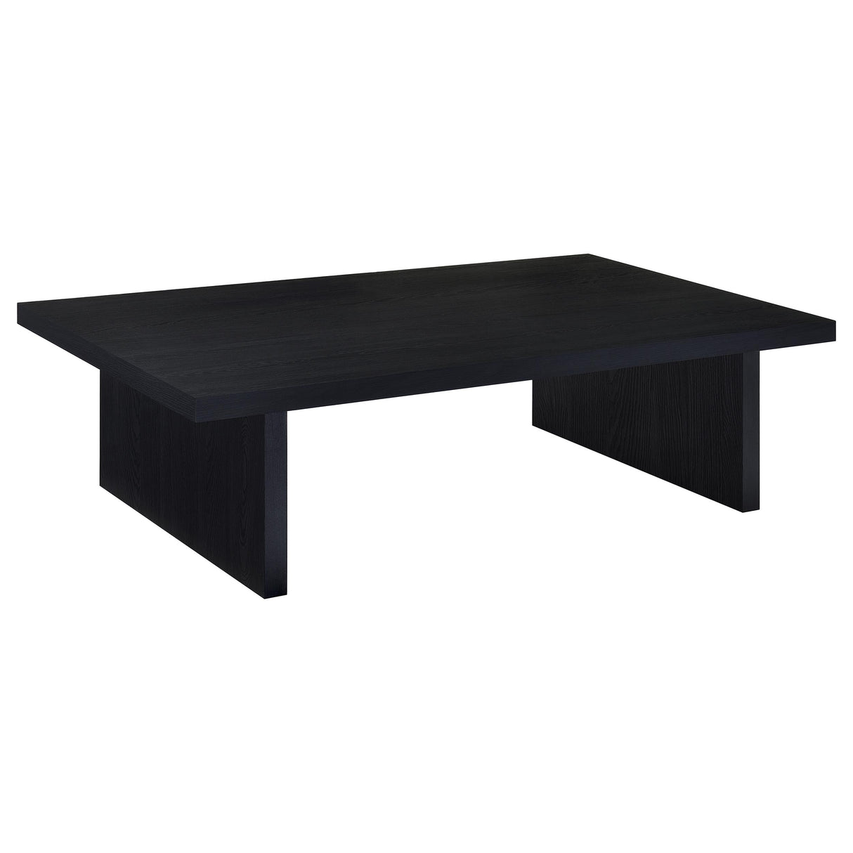 Max Rectangular Black Engineered Laminate Coffee Table