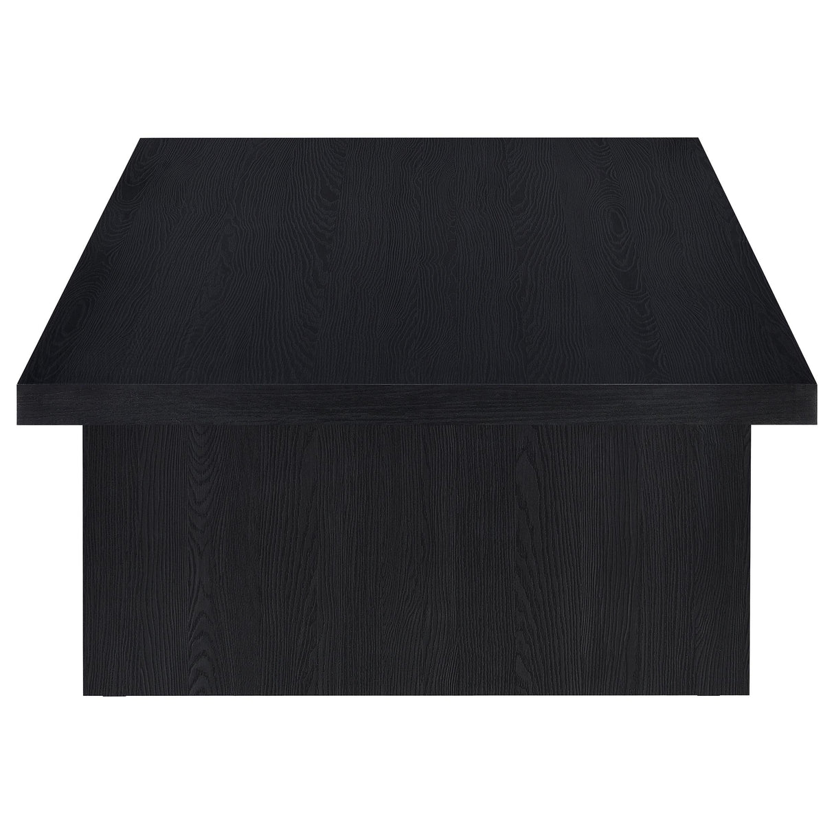 Max Rectangular Black Engineered Laminate Coffee Table