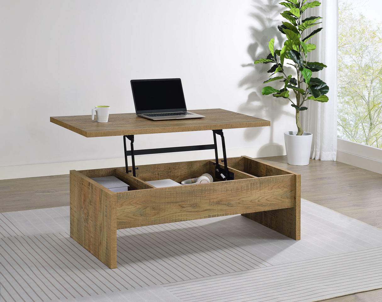 Canoga Engineered Wood Lift Top Cocktail Table - Mango