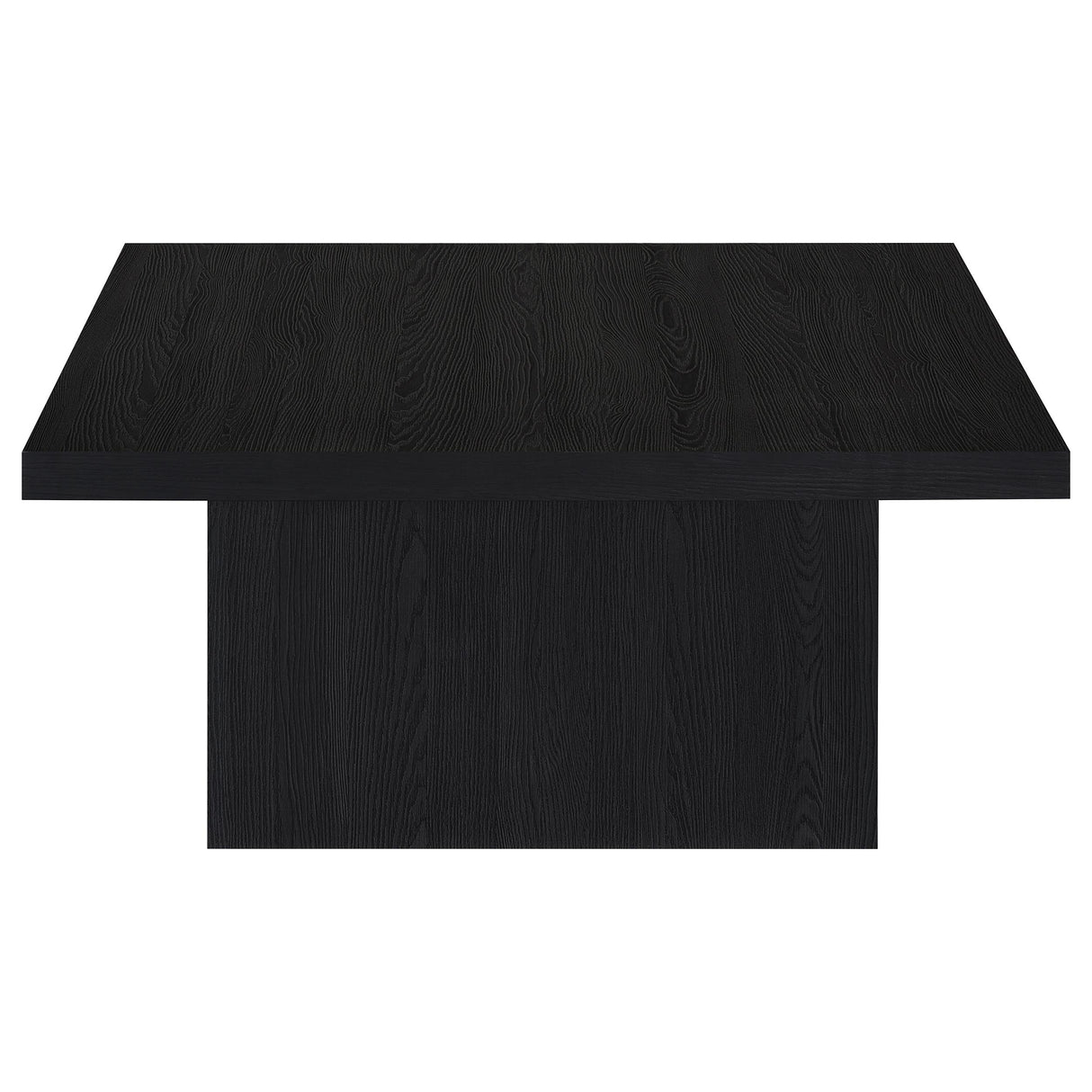 Devar Square Engineered Wood Cocktail Table Black
