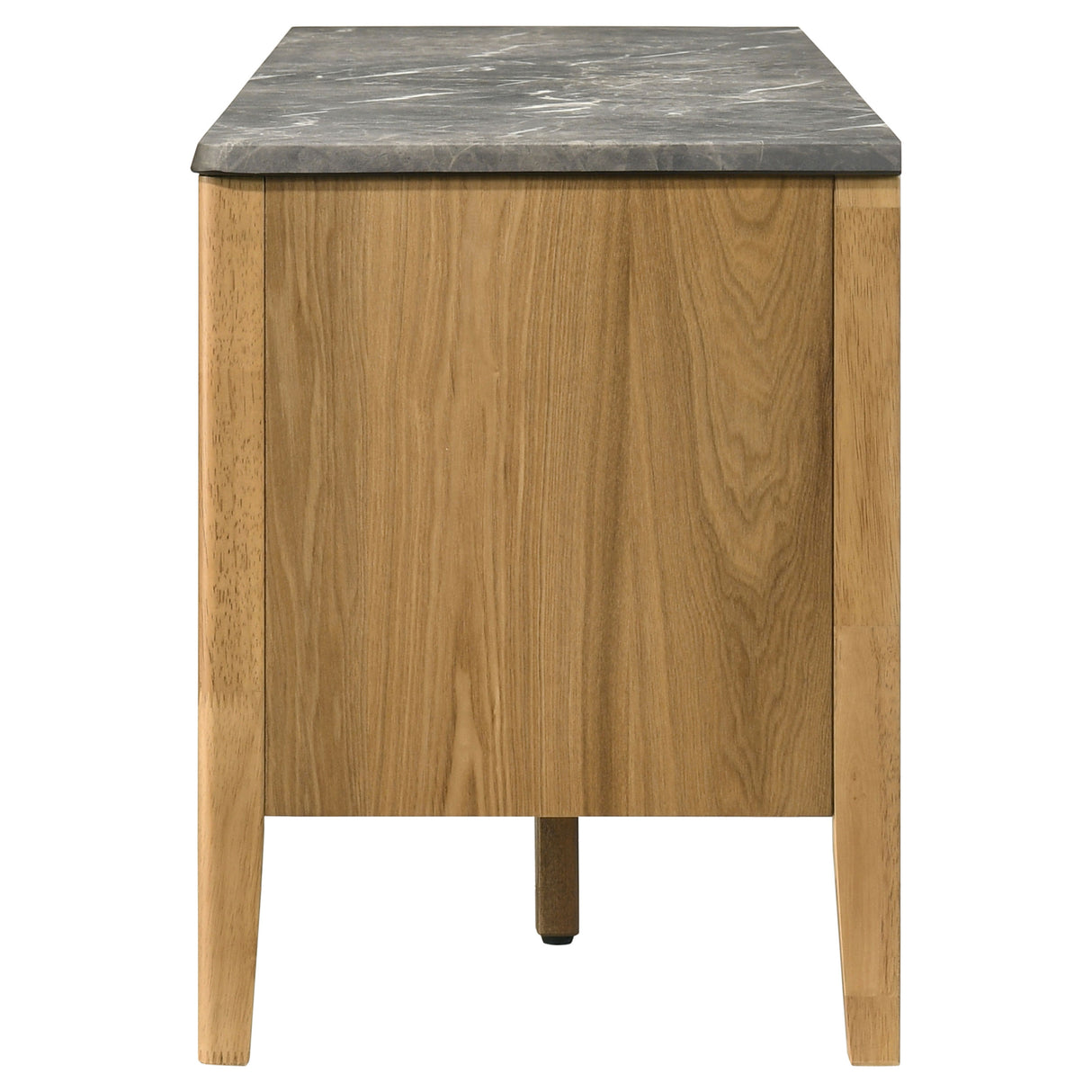 Bradley 63-Inch 2-Door TV Stand Grey and Natural