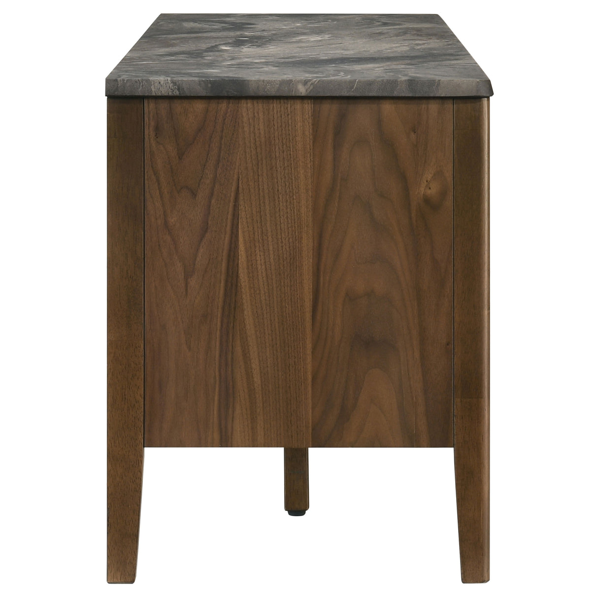 Bradley 63-Inch 2-Door TV Stand in Smokey Grey and Brown