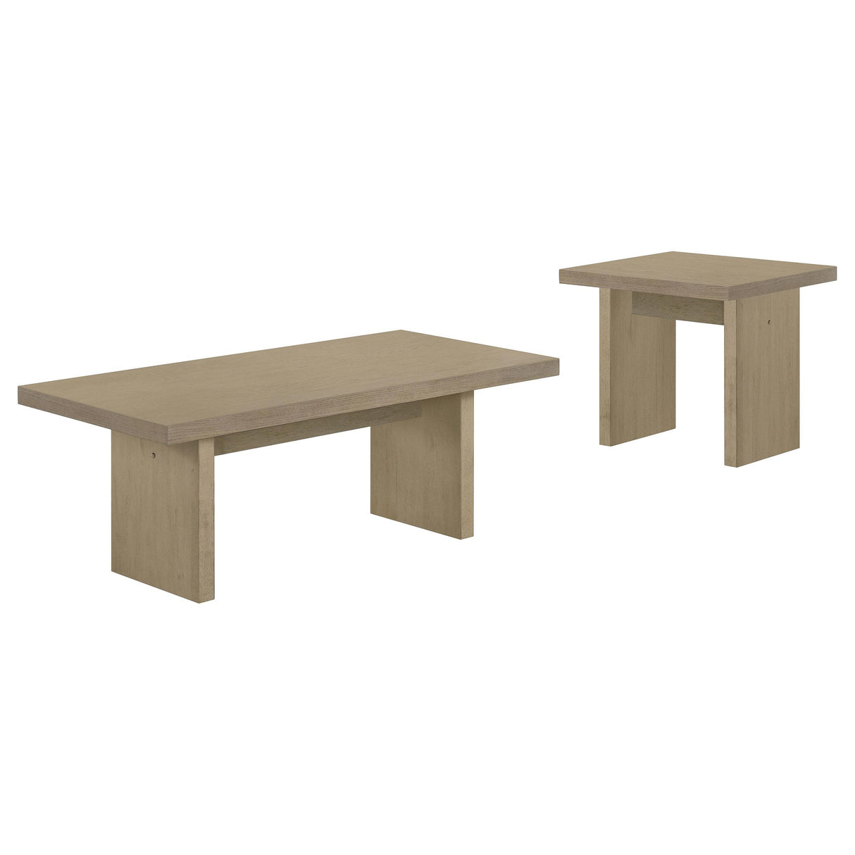 Decker Square Occasional Side End Table Natural Oak