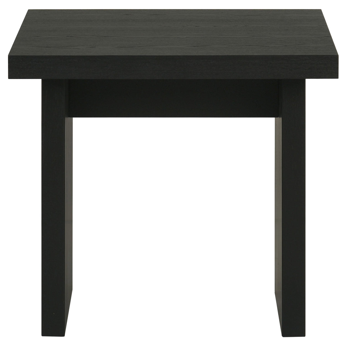 Decker Square Black End Table