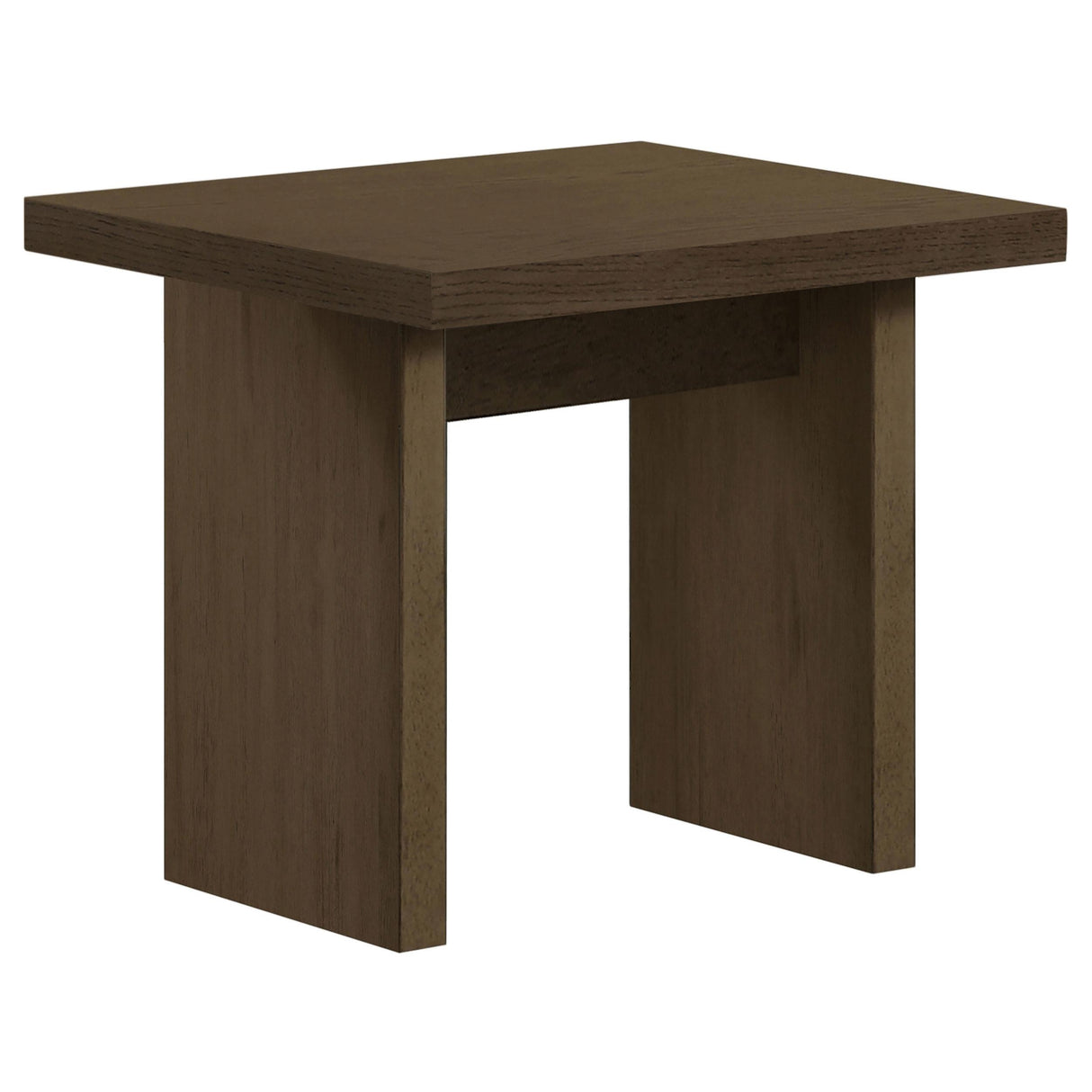 Decker Square Walnut End Table