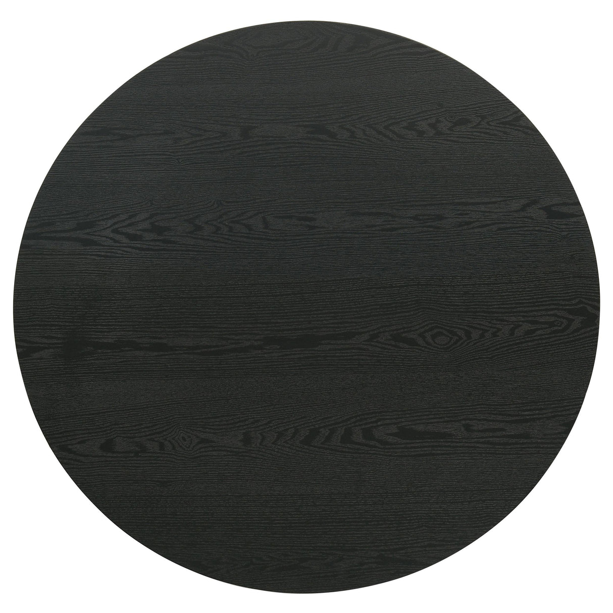 Hamlyn Round Fluted Cocktail Coffee Table Black