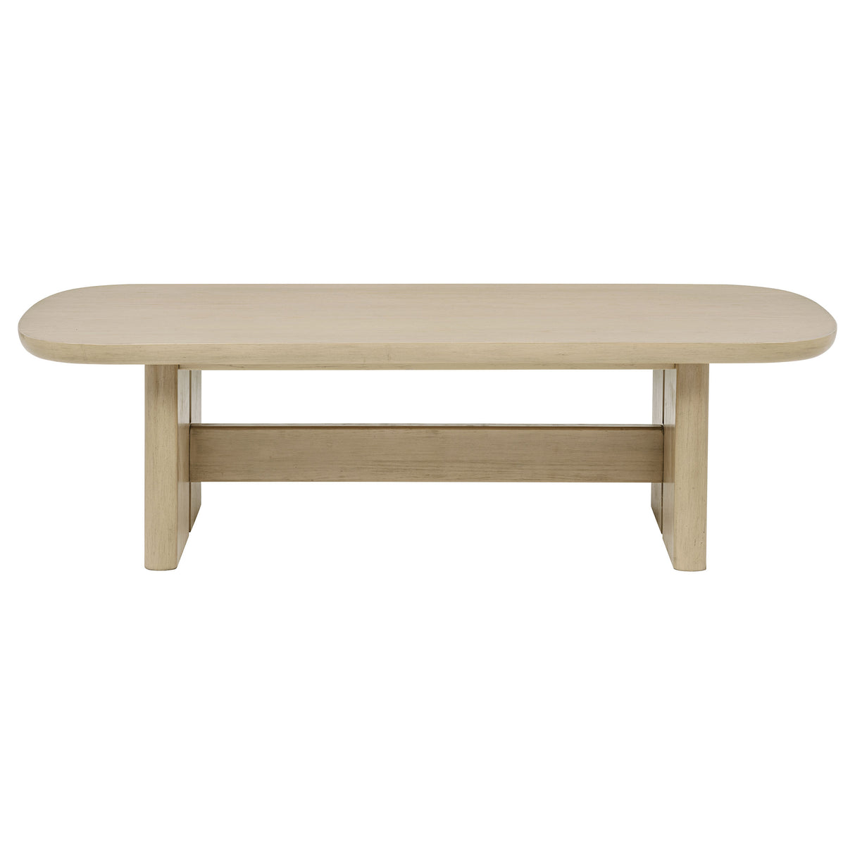 Kailani 2-Piece Coastal Coffee and End Table Set, Beige Oak
