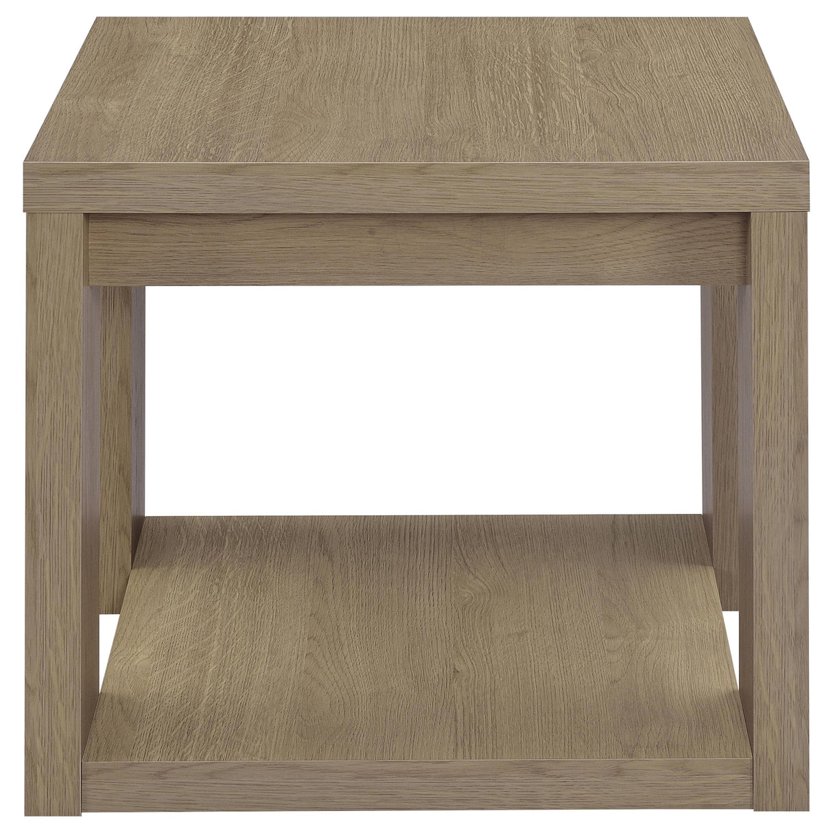 Latte Melamine End Table with Honeycomb Board Top