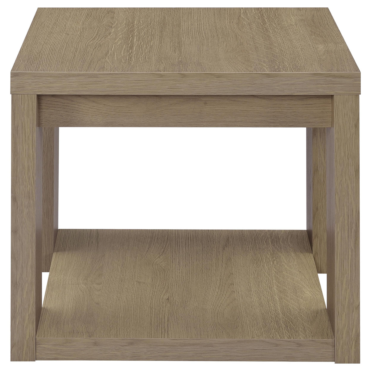 Latte Melamine End Table with Honeycomb Board Top