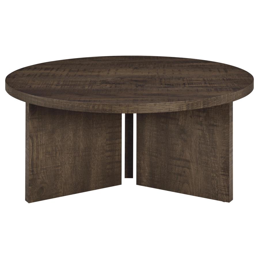 Aragon Round Panel Base Coffee - Mango