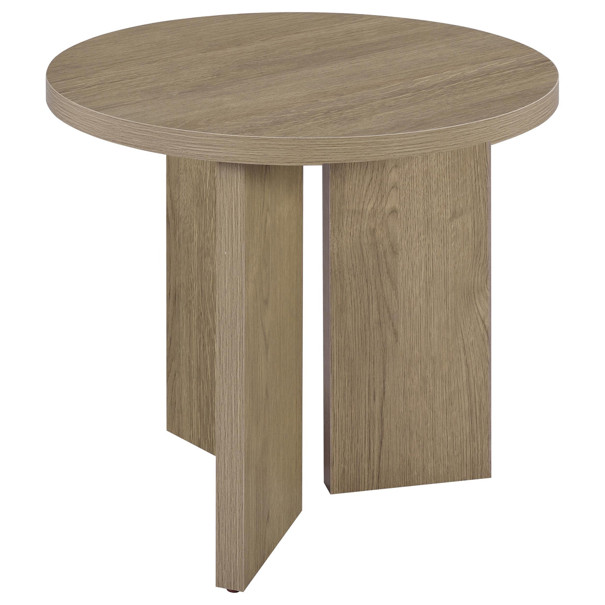 Latte Melamine End Table with True Square Top