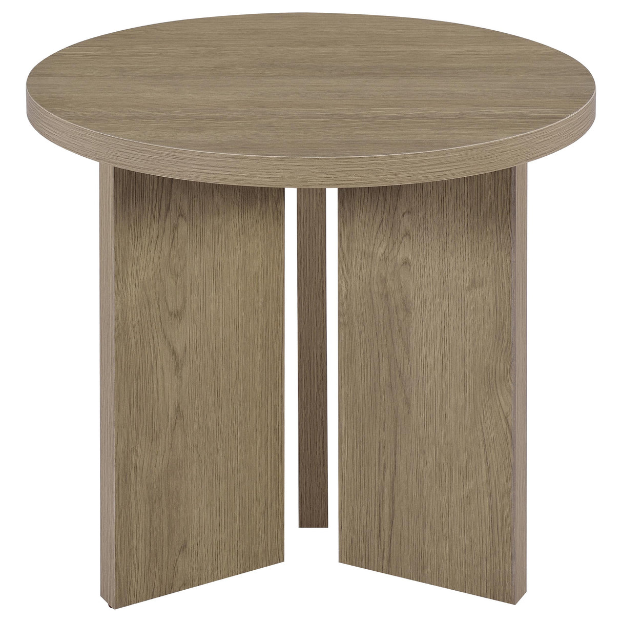 Latte Melamine End Table with True Square Top