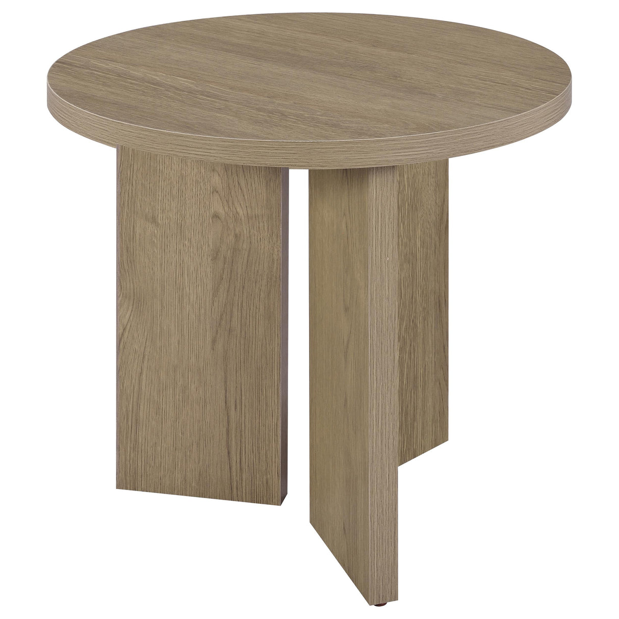 Latte Melamine End Table with True Square Top