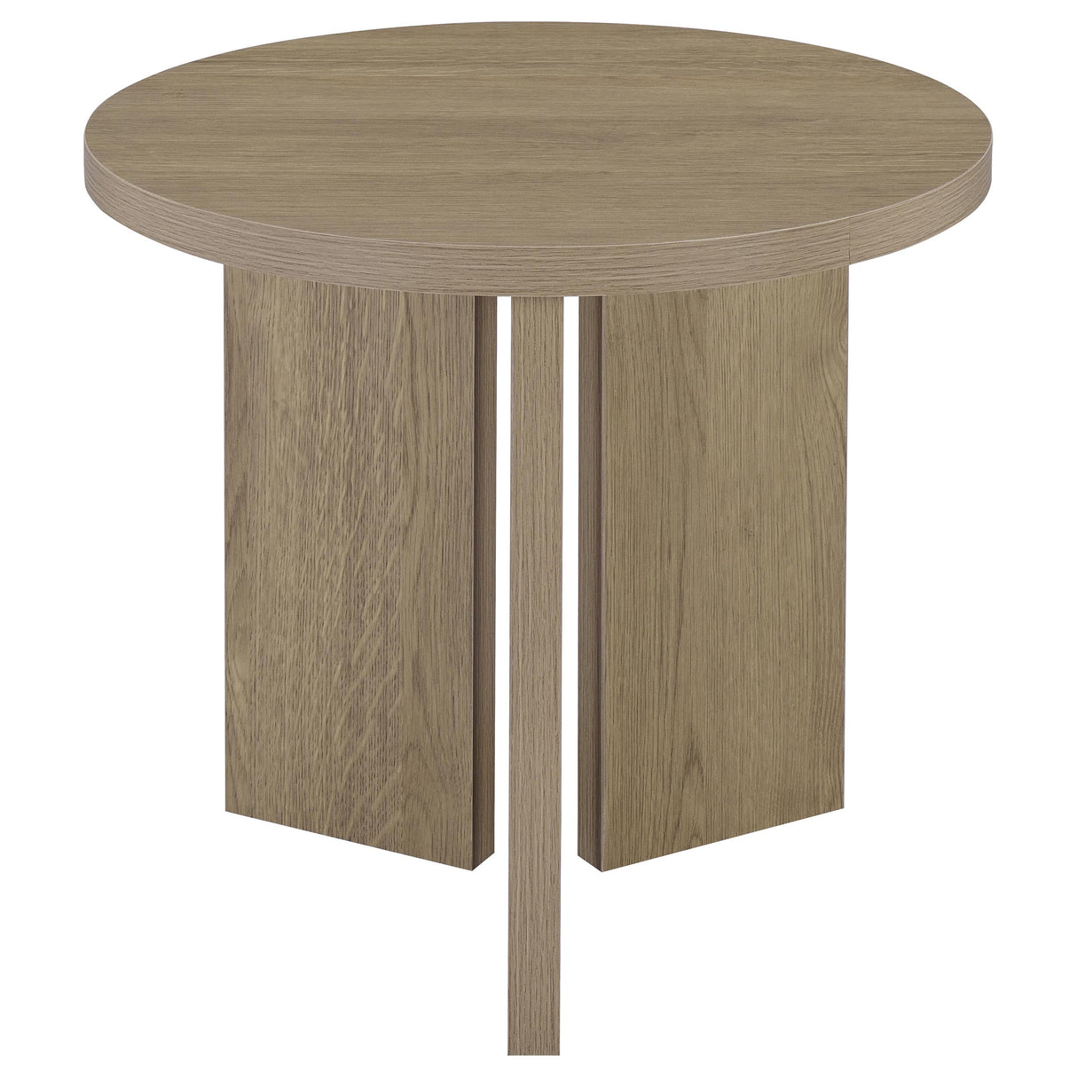 Latte Melamine End Table with True Square Top