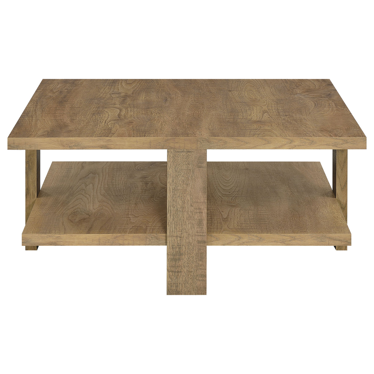 Dawn Square Engineered Wood Coffee Table, Mango Brown