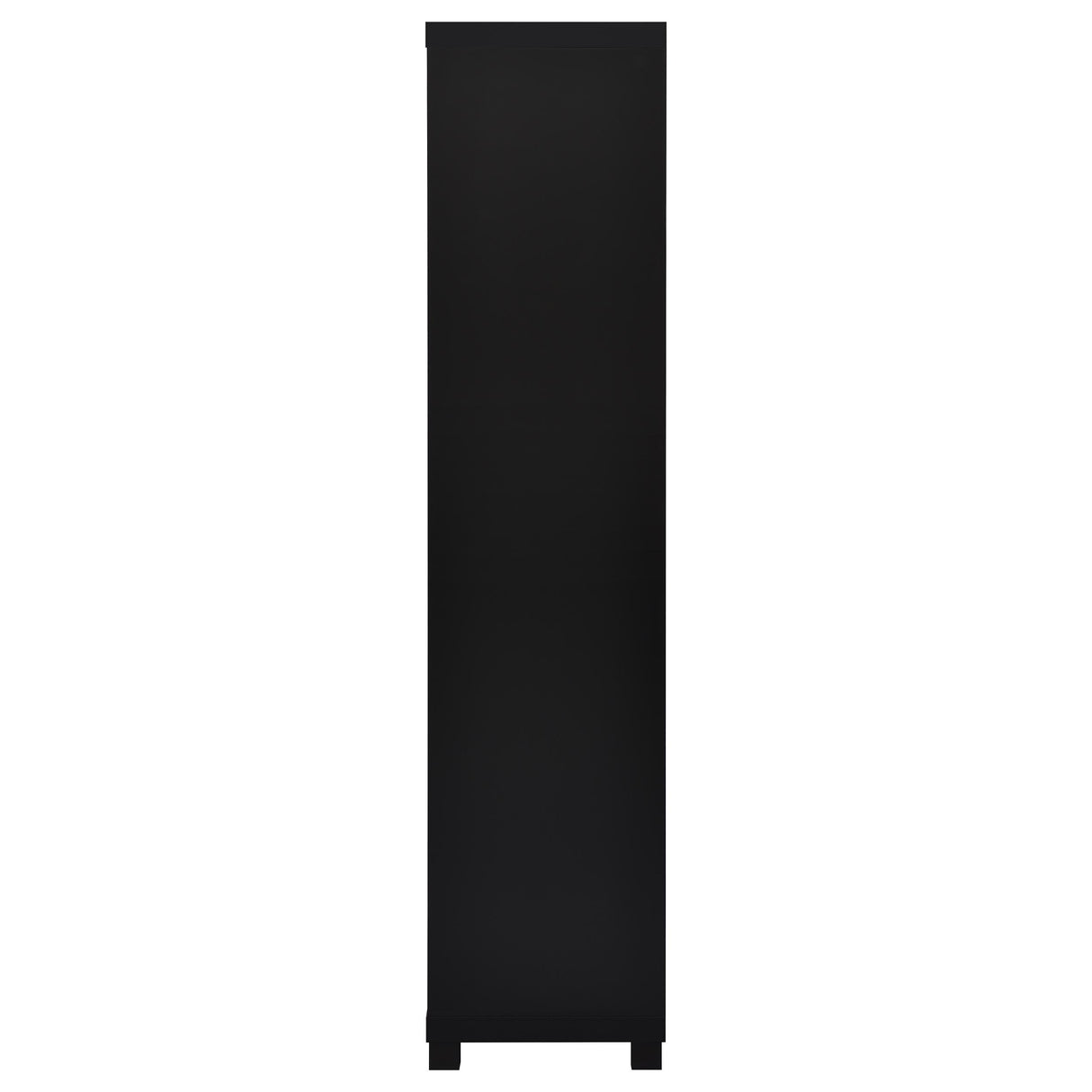 Jupiter 3-Shelf Black Media Tower with Cabinet