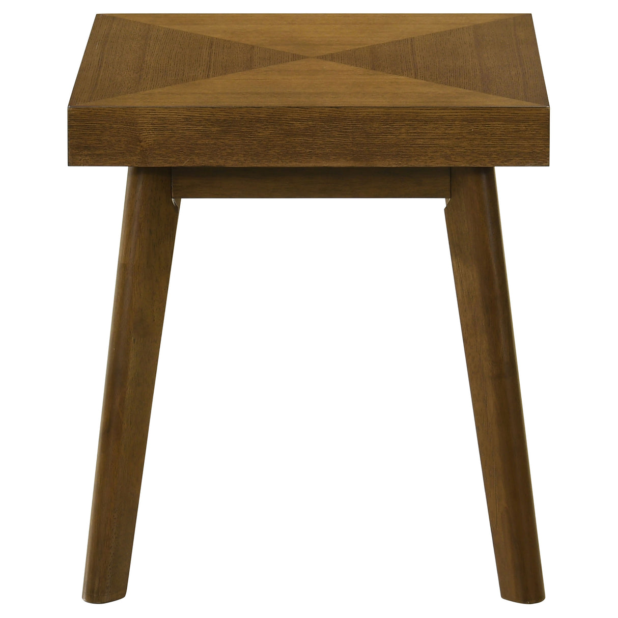 Westerly Square Wood Side End Table in Walnut Brown