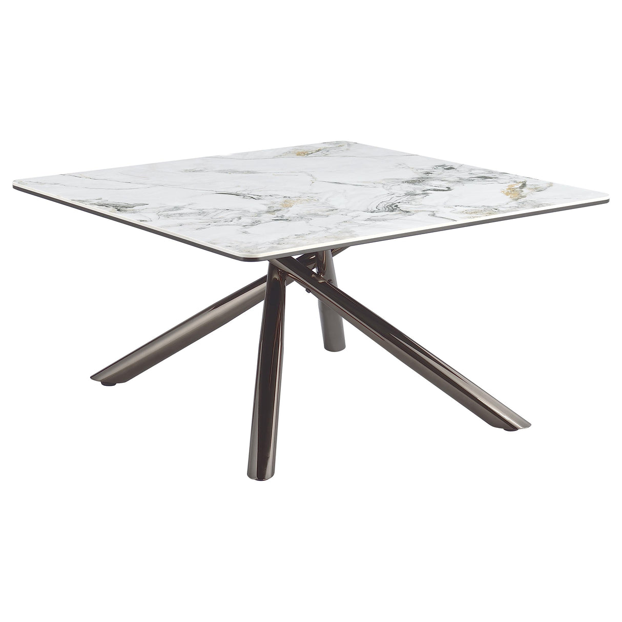 Carvell 2-Piece Square Coffee and End Table Set, Mirage White