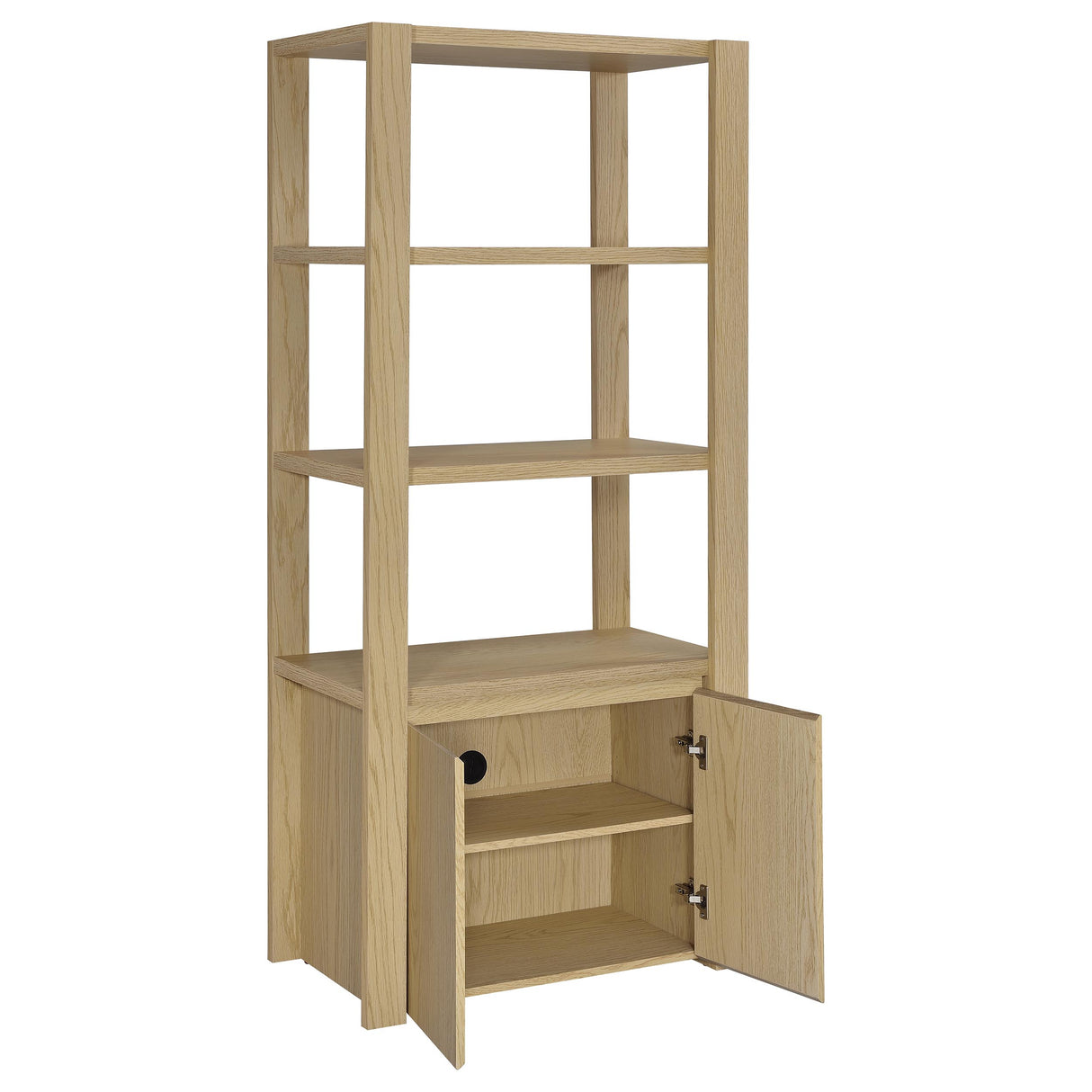 Laurelton 3-Shelf Media Tower Light Oak