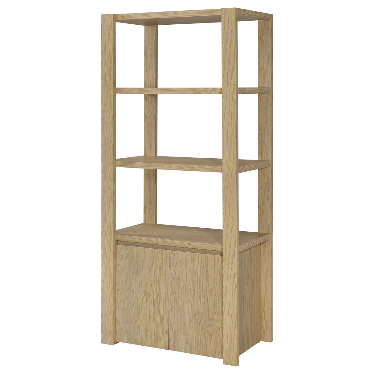 Laurelton 3-Shelf Media Tower Light Oak