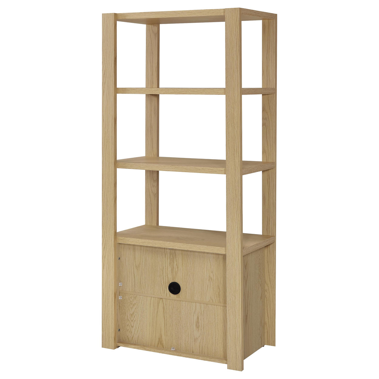 Laurelton 3-Shelf Media Tower Light Oak