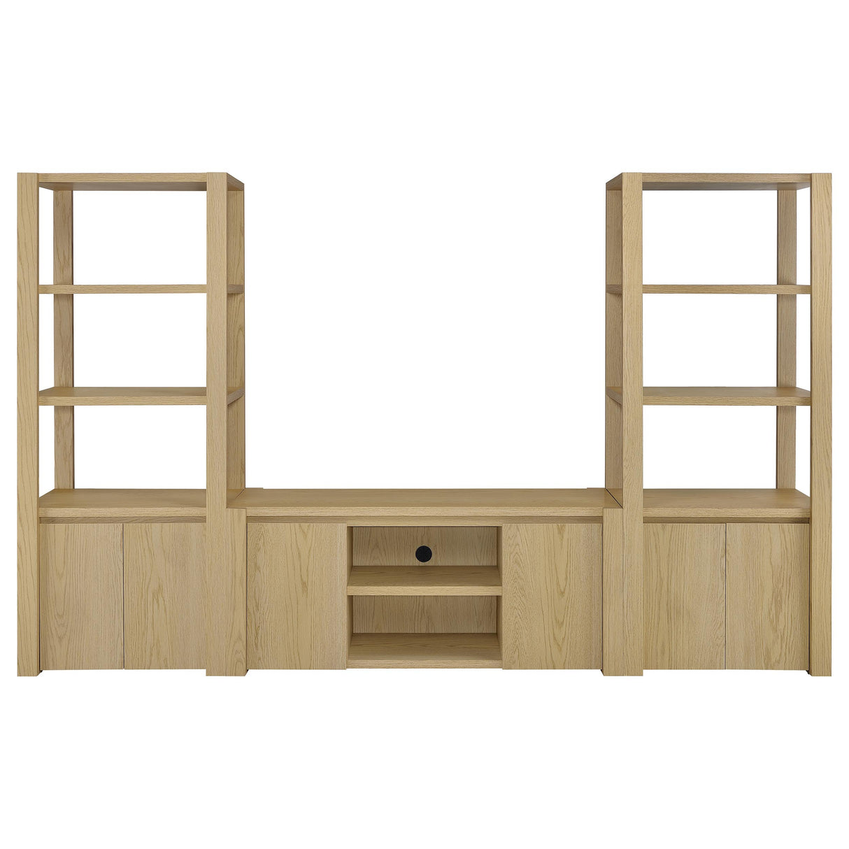 Laurelton 3-Shelf Media Tower Light Oak