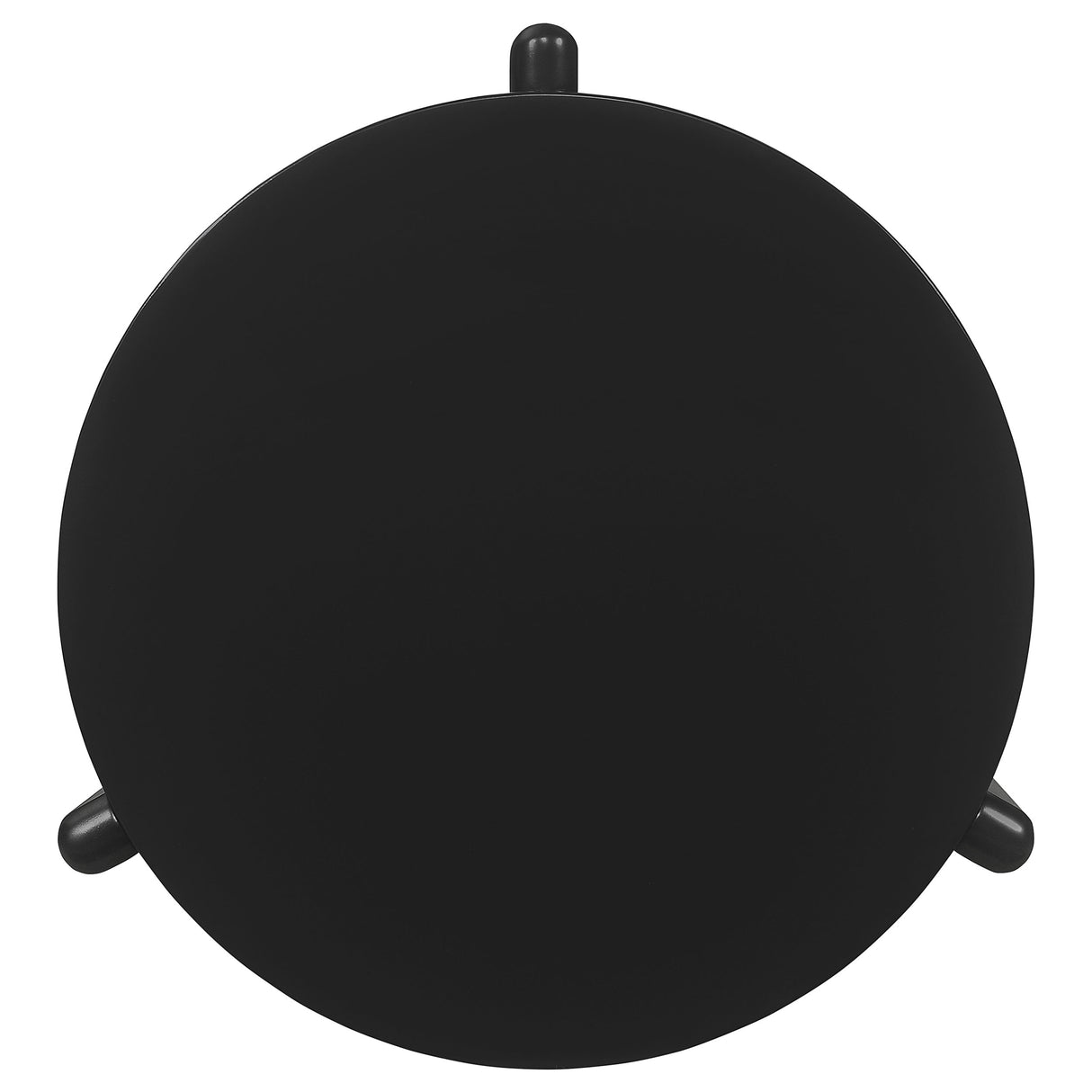 Cordova Round Solid Wood End Table, Black