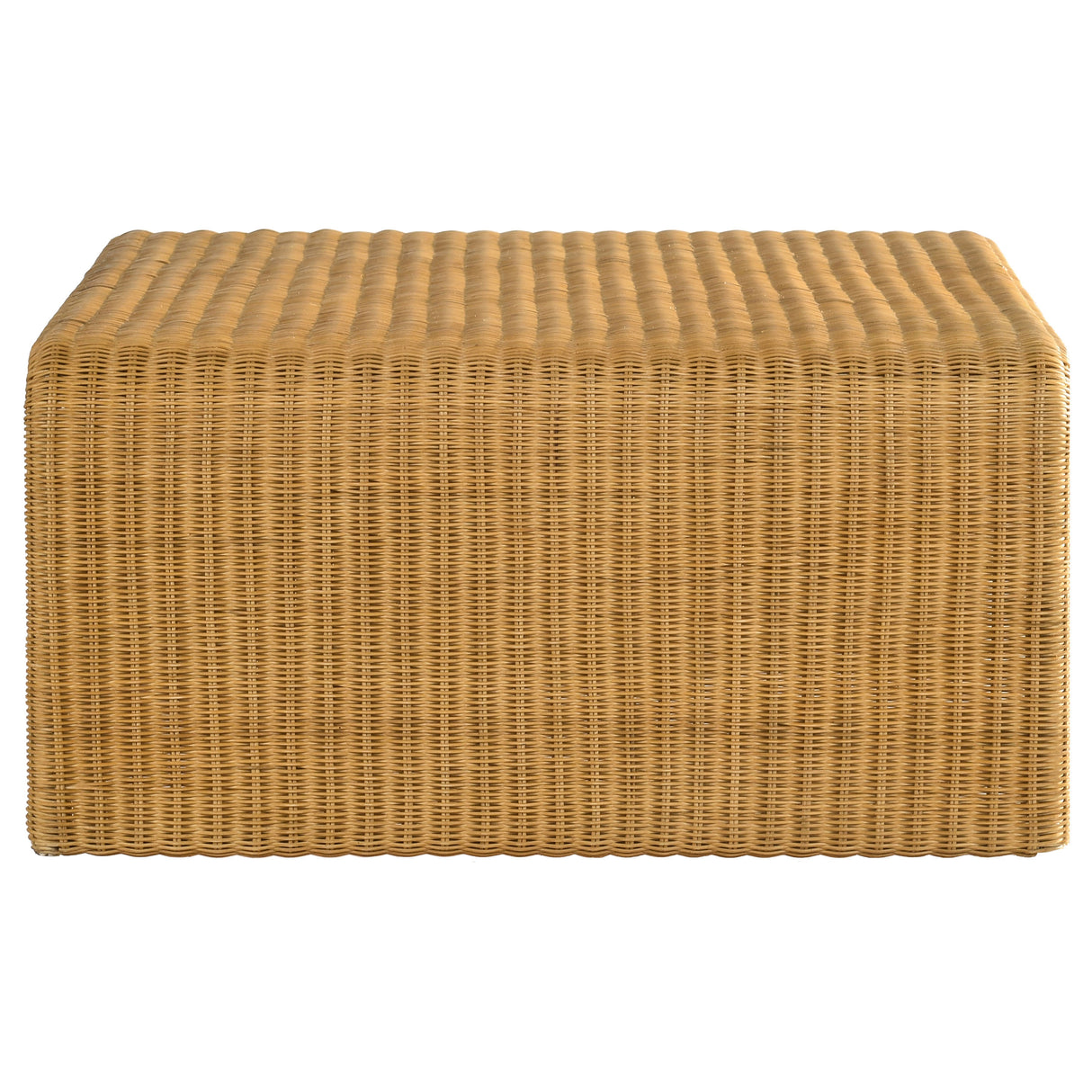 Cahya 2-Piece Rattan Coffee and End Table Set, Natural
