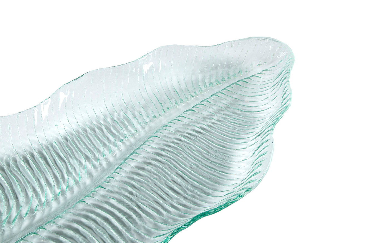 Glass Platter - Pearl Silver