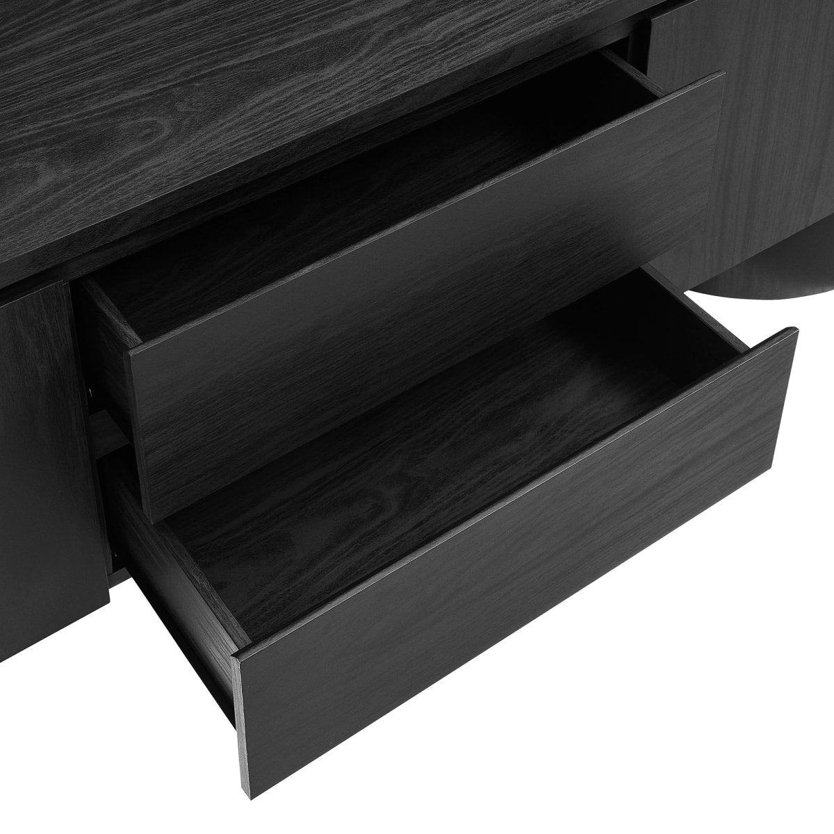 71 Inch Sophisticated Oval TV Cabinet - TV Stands available at Alpine Outlets in Denver