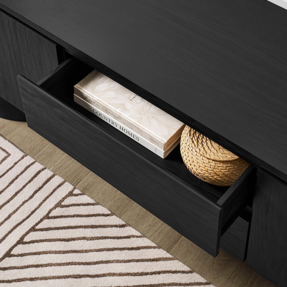 71 Inch Sophisticated Oval TV Cabinet - TV Stands available at Alpine Outlets in Denver
