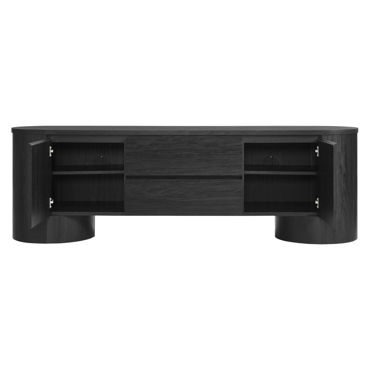 71 Inch Sophisticated Oval TV Cabinet - TV Stands available at Alpine Outlets in Denver
