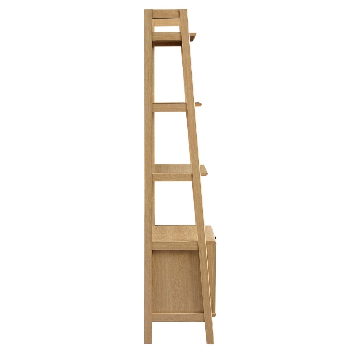 71" Slim Tiered Display Bookshelf with Concealed Storage - Bookcases available at Alpine Outlets in Denver
