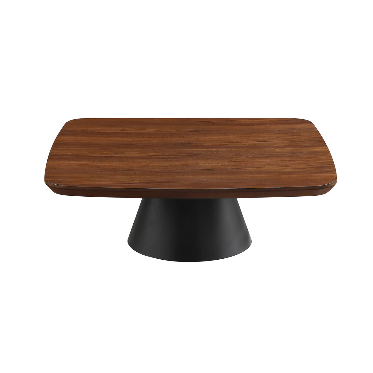 Eason 2-Piece Coffee Table Set Walnut and Black