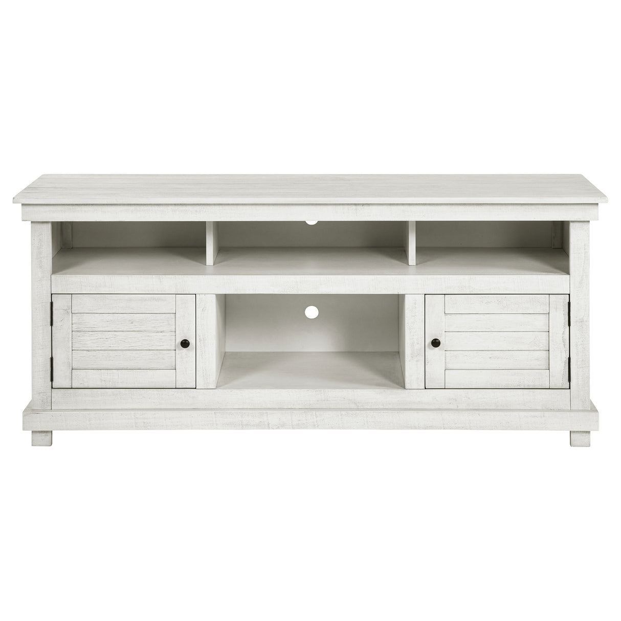 Payne 60-Inch TV Stand Media Console Distressed White