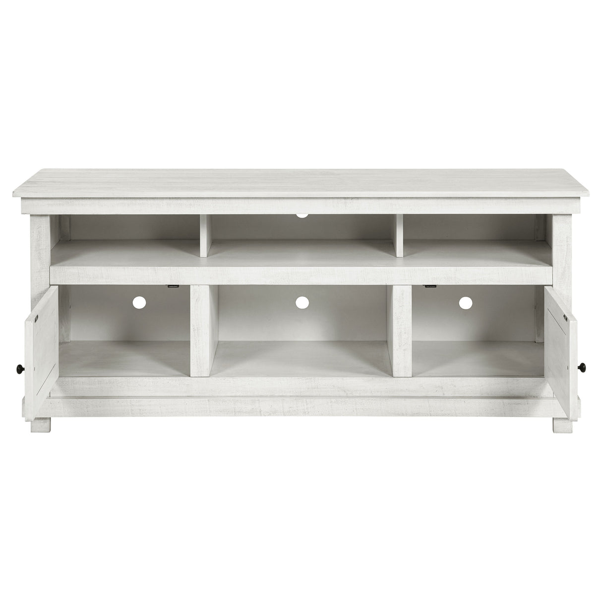 Payne 60-Inch TV Stand Media Console Distressed White