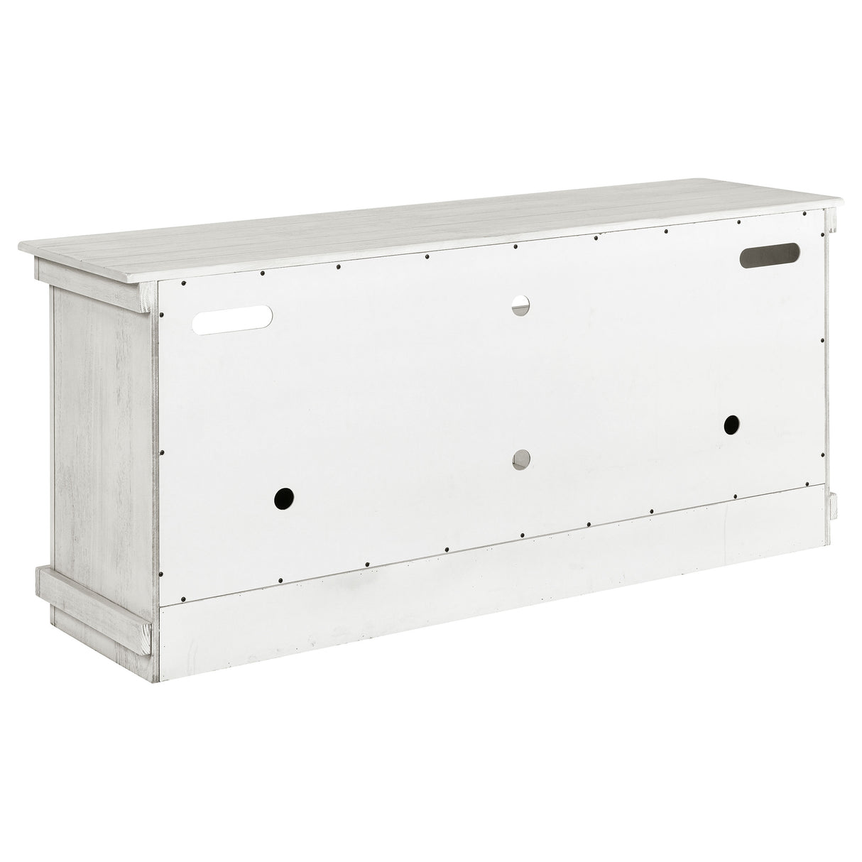 Payne 60-Inch TV Stand Media Console Distressed White