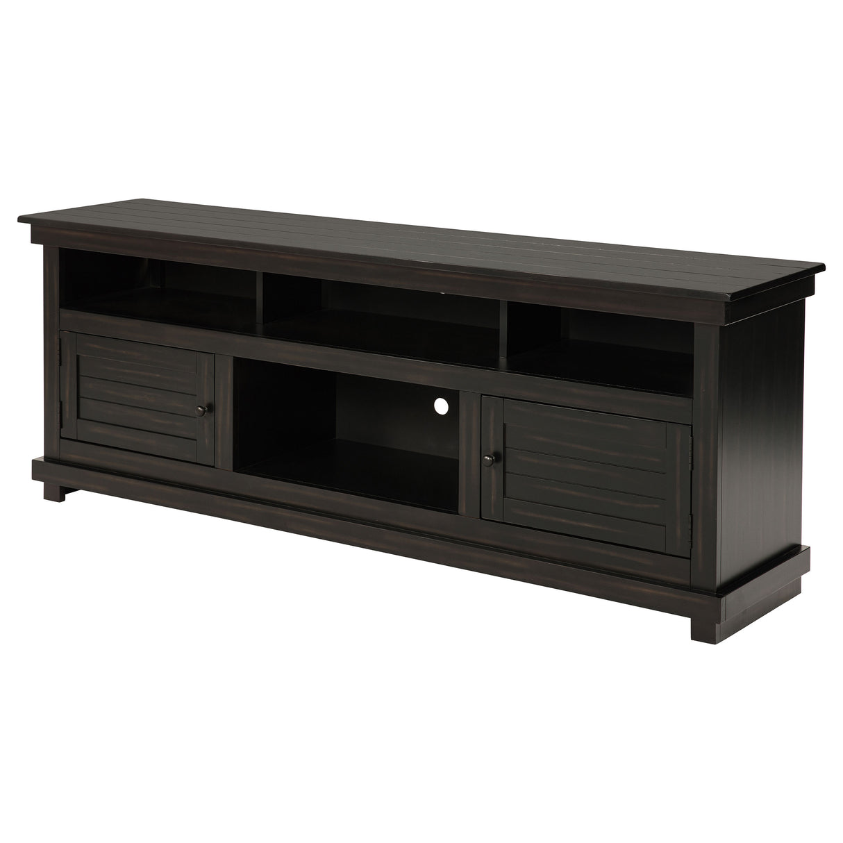 Payne 70-Inch TV Stand Media Console, Distressed Java