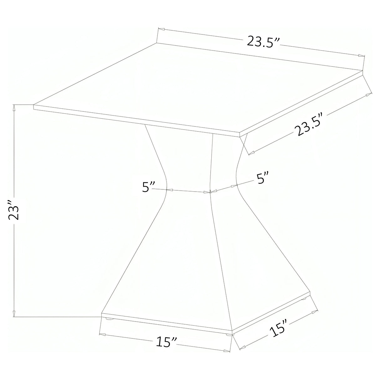 Jenny Glass Top Stainless Steel Side End Table