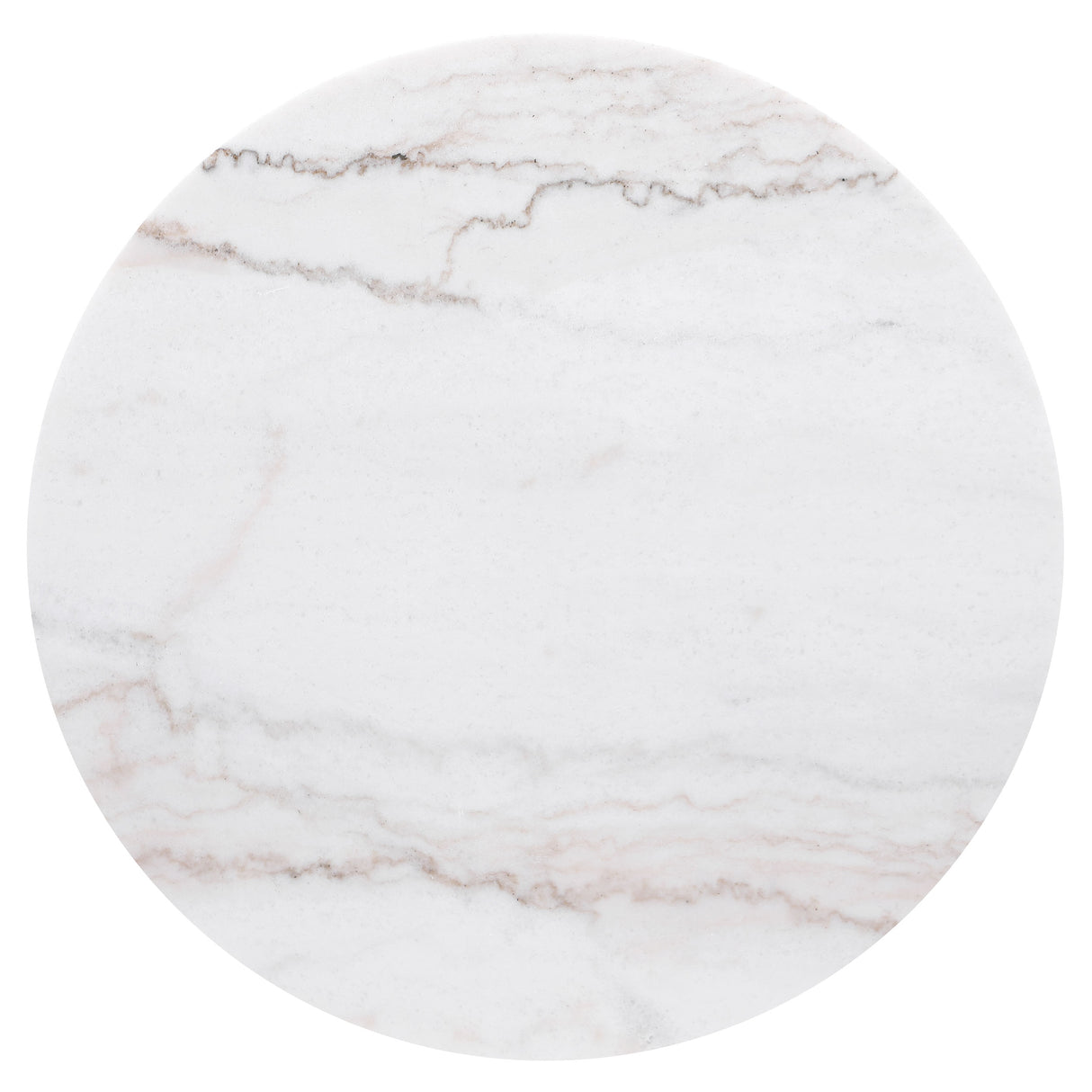 Jason Round White Marble Top Side Table Charcoal