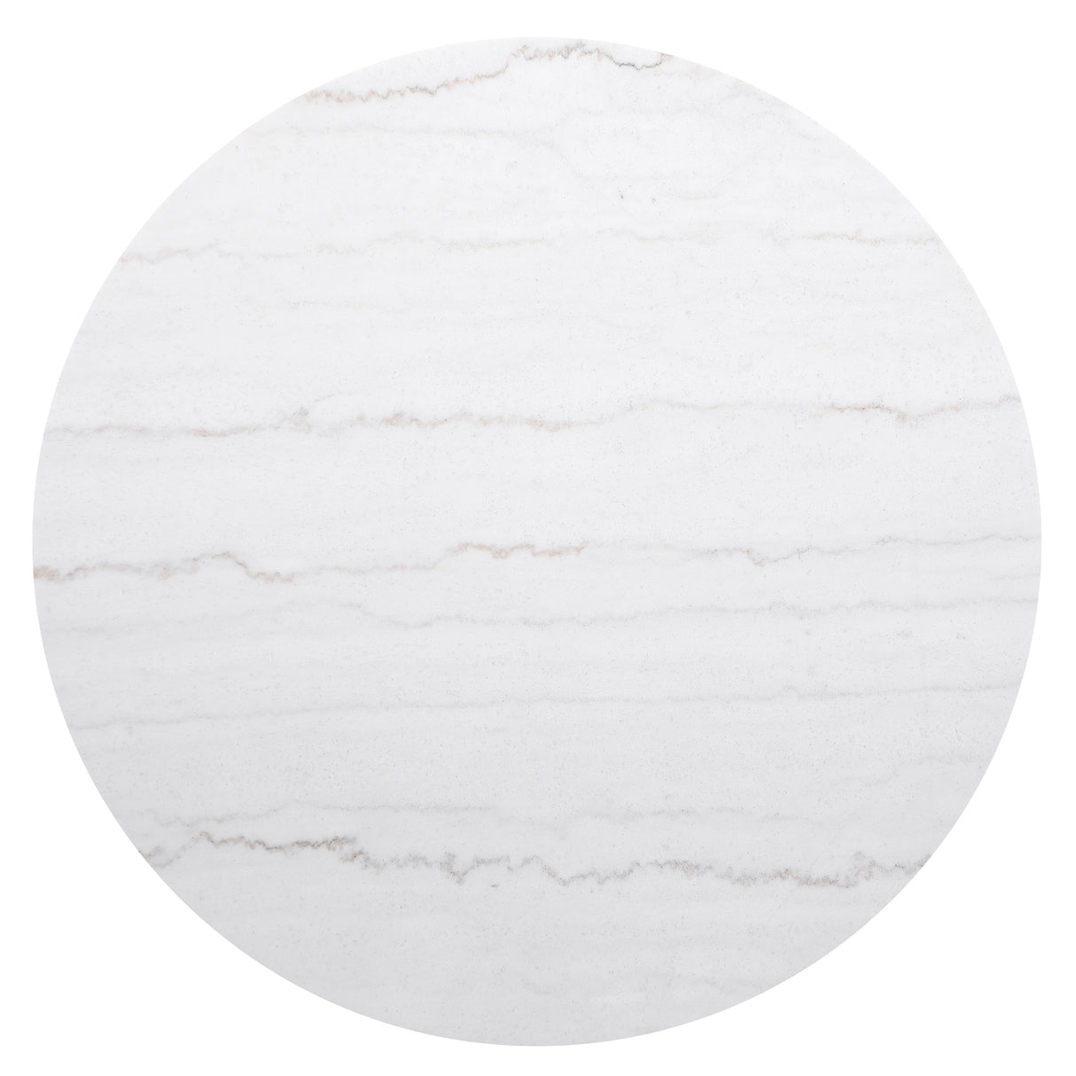Jason Round White Marble Top Coffee Table Charcoal